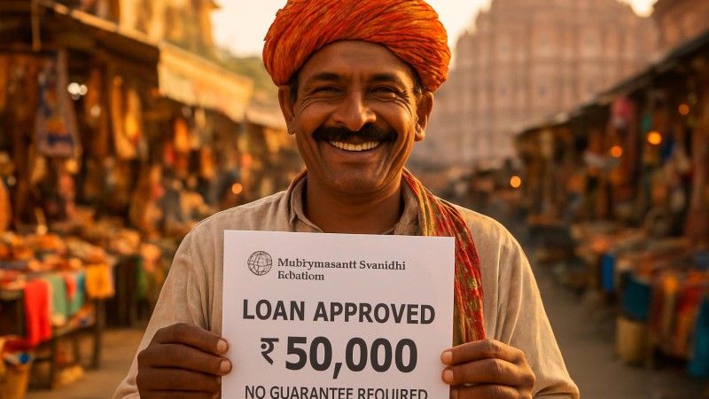 Mukhyamantri Svanidhi Yojana Rajasthan, ₹50,000 Loan Without Guarantee