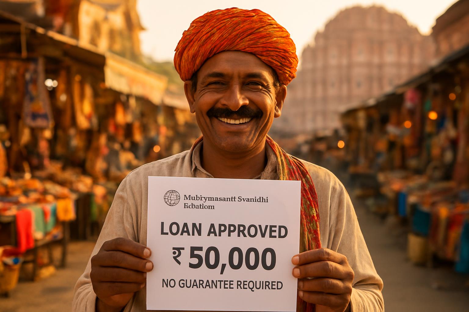 Mukhyamantri Svanidhi Yojana Rajasthan, ₹50,000 Loan Without Guarantee
